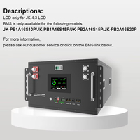 JKESS 51.2V 280AH LiFePO4 Kit de Batería DIY en Caja 6U Apilable con BMS de Balance Activo para Almacenamiento Solar, Almacén UE