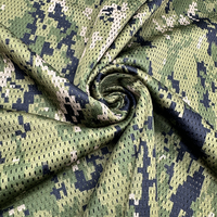 US NWU AOR2 Type III Camo Polyester 75D Bird Eye Mesh Tissu Léger Oeillet Tricoté Tissu Utilisé Pour/Gants/Vêtements Tissus