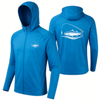 Ensemble de vêtements de pêche personnalisés, impression par sublimation, UPF 50, respirant, séchage rapide, léger, sweat-shirt de pêche à manches longues recyclé