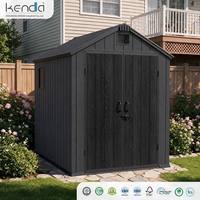 Abri de jardin Kenda APEX 6x8 facile à assembler et rangement extérieur pour jardin et cour arrière