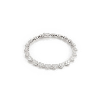 Bracelet tennis de luxe en argent sterling 925 pour femmes et hommes, 2 mm-6 mm, moissanite VVS cultivée en laboratoire, bijoux tendance
