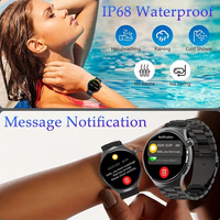 Montre connectée SENBONO V19 pour homme, écran HD de 1,39 pouce, appels Bluetooth, IP68, surveillance de la fréquence cardiaque, tracker de fitness unisexe, montre connectée sportive