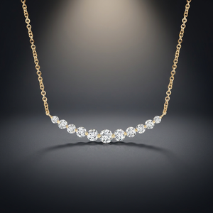Colgante de Diamante Cultivado en Laboratorio para Mujer, Corte Brillante, Estilo Clásico, Joyería para Fiestas y Bodas, Oro de 10K/14K/18K y Plata 925/935 - Product Image 1