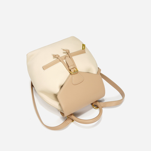 <span class=keywords><strong>Sac</strong></span> à dos pour femmes <span class=keywords><strong>2023</strong></span> nouvelle mode à la mode Senior Sense sacs d'école en cuir véritable Style collège grande capacité Pack de voyage - Product Image 4