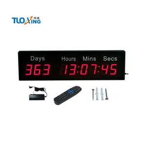 2.3 inch LED wall mounted timer days hours minutes countdown timer