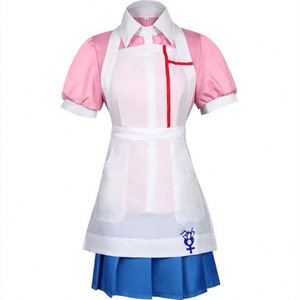 Danganronpa <span class=keywords><strong>Mikan</strong></span> Tsumiki, disfraz de Cosplay para mujer, conjuntos de uniformes de Anime con faldas para niñas - Product Image 3
