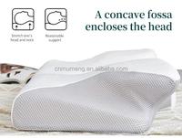 Oreiller ergonomique en mousse à mémoire de forme, design papillon, respirant, pour dormeurs sur le côté et sur le dos - Style moderne