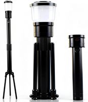 Lampe torche télescopique 3-en-1 1000LM, lampe de camping zoomable, lampe de poche LED rechargeable, étanche IP65, lampe d'urgence extérieure