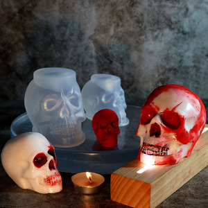 Moule goutte à goutte en silicone Halloween Scarface moule à bougie <span class=keywords><strong>jeu</strong></span> <span class=keywords><strong>de</strong></span> décoration <span class=keywords><strong>de</strong></span> vacances fait maison - Product Image 1