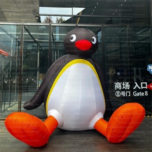 Modèle de pingouin géant gonflable personnalisé avec logo, personnage de dessin animé Oxford pour la décoration de centre commercial / <span class=keywords><strong>anniversaire</strong></span> / carnaval / boutique éphémère - Product Image 4