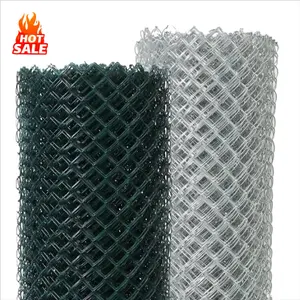 Green Chain Link Fence Prices 10 Gauge Chain Link Fence Wire Cyclone Wire Fence Material