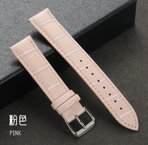 Dây đeo đồng hồ bằng da thật 12mm 14mm 18mm 20mm 22mm 24mm, vân da cá sấu, da bê, chống nước - Product Image 6