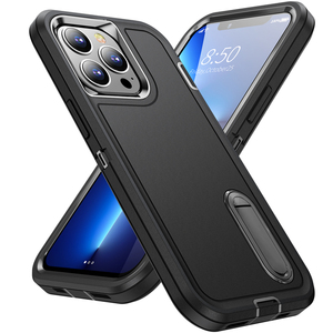 NUEVA Funda 3 en 1 para <span class=keywords><strong>iPhone</strong></span> 16 15 13 12 11 14 Pro Max X XR XS SE 8 <span class=keywords><strong>7</strong></span> Plus, Resistente a Impactos, con Soporte, a Prueba de Polvo - Product Image 6