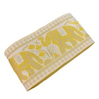 Pita Jacquard Etnis Minoritas Dai Pola Hewan Bahan Poliester Filamen Aksesoris Pakaian Sepatu Tas Lebar 68cm Webbing