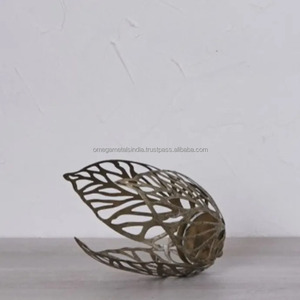 Portavelas decorativo de hoja de linterna de alta calidad Fabricante Venta caliente Portavelas decorativo grande - Product Image 2