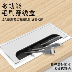 ฝาครอบกล่องสายเคเบิล Suzhou Science Popularization ขนาด 80x160 มม. ทำจากพลาสติก ABS สไตล์โมเดิร์นเรียบง่าย สำหรับโต๊ะทำงานและตู้วางทีวี - Product Image 5