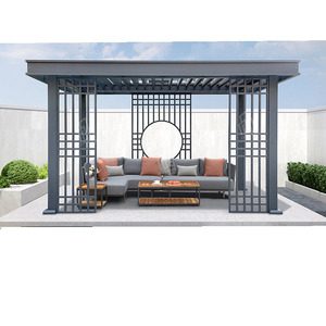 Couverture d'auvent bioclimatique étanche pour bricolage persienne de toit à lames étanche Gazebo Pergola extérieure en aluminium - Product Image 4