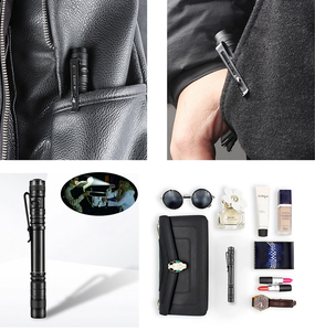 सुपर उज्ज्वल मिनी एलईडी टॉर्च 3A बैटरी निविड़ अंधकार पॉकेट पेन लाइट Zoomable मशाल रोशनी - Product Image 6