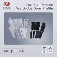 Kit de cadre de placard en aluminium anodisé noir mat découpé avec précision CNC pour décorations de chambre à coucher, durable