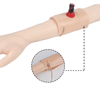 Modèle de plaie d'impallement par pénétration des membres en silicone, simulateur de traumatisme pour la formation aux premiers secours
