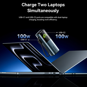 เวนชั่น 27000mAh พาวเวอร์แบงค์ 200W PD ชาร์จเร็ว หน้าจอสมาร์ท TFT พาวเวอร์แบงค์สำหรับเดินทาง สำหรับแล็ปท็อปและโทร<span class=keywords><strong>ศัพท์</strong></span> - Product Image 5