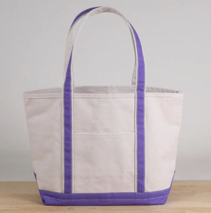 Sacs fourre-tout en toile de coton personnalisés avec impression de logo, poche et fermeture éclair, poignée de longueur moyenne, pour le shopping - Product Image 1