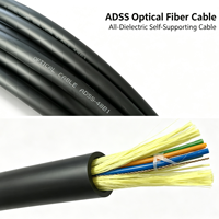 Kabel Serat Optik ADSS All Dielectric Self-Supporting 12-144 Core G.652D Udara untuk Proyek EPC Telekomunikasi dan Tenaga Listrik