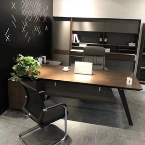 Mesa de oficina comercial de lujo de alta calidad, muebles de oficina de madera ejecutivos contemporáneos únicos - Product Image 3
