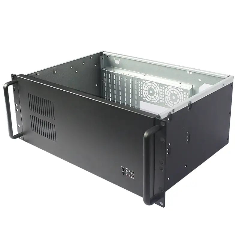 4u server case black rackmount chassis industrie case korte case leverancier