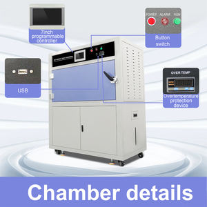 Dokunmatik Ekranlı Kutu Tipi UV Yaşlandırma Odası ASTM ISO Standartlarına Uygun Simülasyon Güneş Işığı Yağmur Testi - Product Image 2