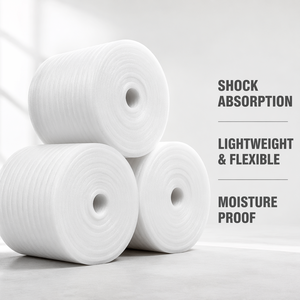 Papier et <span class=keywords><strong>film</strong></span> adhésifs pour l'emballage Rouleaux de mousse PE blancs/Rouleau de mousse EPE 2mm/Rouleau de mousse souple Matériau en mousse EPE pour la protection des marchandises - Product Image 2