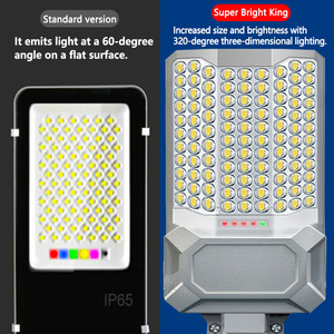 Lampione Solare ABS 8000W LED ad Alta Luminosità Durata 16 Ore IP65 Lampione Solare per Strade Giardini - Product Image 3