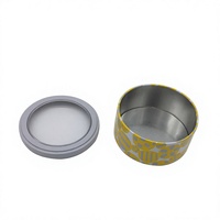 Boîte en métal ronde avec fenêtre transparente en PVC sur le couvercle, pour cadeaux, artisanat, bougies et rangement de montres