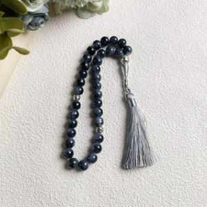ลูกปัดแก้วขนาด 10 มม. จำนวน 33 เม็ด สร้อยข้อมือพู่ห้อยสำหรับสวดมนต์ของชาวมุสลิม ของขวัญรอมฎอน - Product Image 5