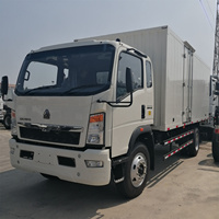 Howo Dongfeng Double Cabine 4*2 4*4 Box Van Mini Cargo Truck