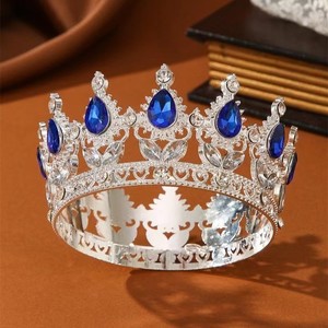 Tiaras y <span class=keywords><strong>Coronas</strong></span> <span class=keywords><strong>de</strong></span> Cristal Barroco para Decoración <span class=keywords><strong>de</strong></span> Pasteles, Elegante Decoración para Pasteles <span class=keywords><strong>de</strong></span> Boda, Cumpleaños <span class=keywords><strong>de</strong></span> Princesa, Artículos para Fiestas - Product Image 3