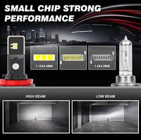 Feux de croisement LED de voiture de haute qualité V22, feu antibrouillard PSX24 5202 H7 H11 H16 avec puce LED 5540 25W 6000LM, compatible avec les voitures et camions 12V 24V