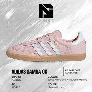 <span class=keywords><strong>Adidas</strong></span> Wmns Samba Og 'Sandy Pink White Gold' Chaussures de skate pour femmes, baskets décontractées pour femmes - Product Image 6