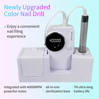 Kit de perceuse à ongles électrique OEM/ODM 870, moteur puissant 40000 tr/min, perceuse à ongles sans balais, manucure, pédicure, perceuse à ongles avec collecteur de poussière
