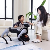 Robot chien bionique quadrupède IA domestique avec interaction vocale et tactile, suivi par caméra 4K, robot compagnon pour animaux de compagnie