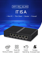 Pare-feu sans ventilateur PC 6 LAN Intel Pentium 4405U DDR4 I211 NIC WOL PXE Boot 3G 4G LTE Linux Pfsense Mini routeur ordinateur