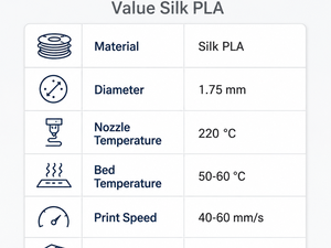 Filamento de Impresora 3D Hengxin Silk PLA 1.75mm 8 Colores AS02-AS09 Acabado Metálico Brillante Económico Compatible con Bambu Lab - Product Image 6