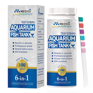 شرائط اختبار حوض السمك 6 في 1 للمياه لحوض أسماك المياه العذبة شرائط اختبار الأمونيا لحوض الأسماك - Product Image 3