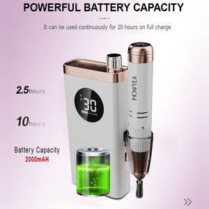 HOWYEA professionale 30000prm Nails <span class=keywords><strong>Drill</strong></span> Silentlarge-capacity batteria macinazione ceramica testa ad alta definizione <span class=keywords><strong>Nail</strong></span> <span class=keywords><strong>Drill</strong></span> - Product Image 3