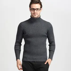 SW082 — pull à col roulé tricoté pour hommes, chandail à mailles, vêtement d'hiver tendance, vente en gros