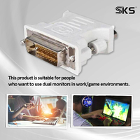 Adaptateur DVI 24+1 mâle vers VGA 15 broches femelle, convertisseur numérique-analogique 1080P pour moniteur PC, projecteur, GPU, neuf, téléphone portable