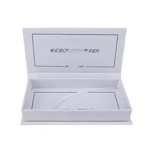 低最小起订量白色睫毛盒包装散装空睫毛盒，带有定制徽标
