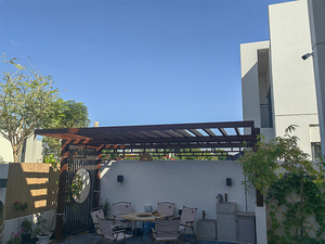 Pergola en alliage d'aluminium pour vignes, support <span class=keywords><strong>de</strong></span> plantes grimpantes, résistant à la rouille, imperméable et coupe-vent, pour <span class=keywords><strong>jardin</strong></span> et patio extérieur - Grande Vente - Product Image 2