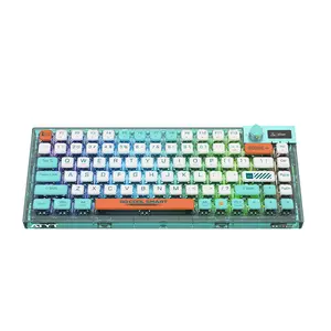Professional Gaming Kailh Switches Built-in battery TYPE-C Wireless Transparent RGB Mechanical keyboard