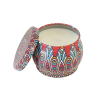 Décoration d'intérieur, ensemble cadeau de bougies en pot de 3,5 oz, ensemble cadeau de bougies SPA, bougie en cire de soja 100%, boîte de voyage portable, bougie parfumée, ensemble cadeau de 4 pièces